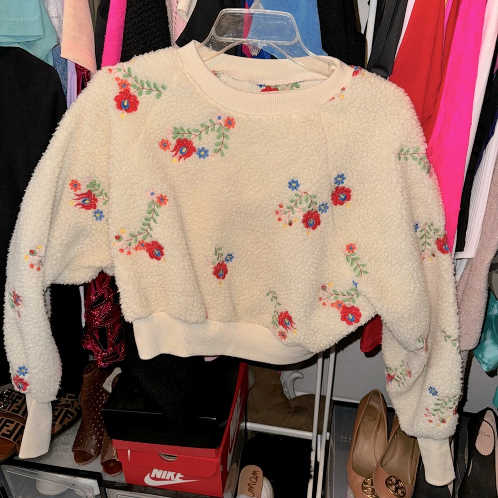 Urban outfitters soft sweater with flowers